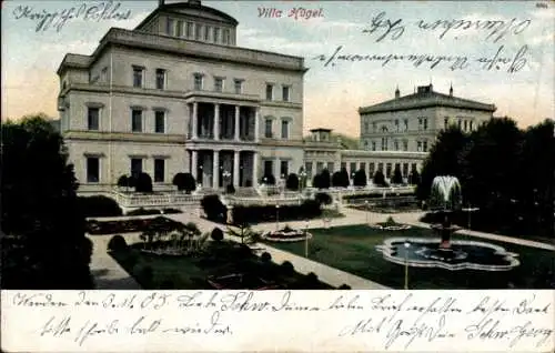 Ak Bredeney Essen im Ruhrgebiet, Villa Hügel