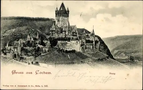 Ak Cochem an der Mosel, Burg