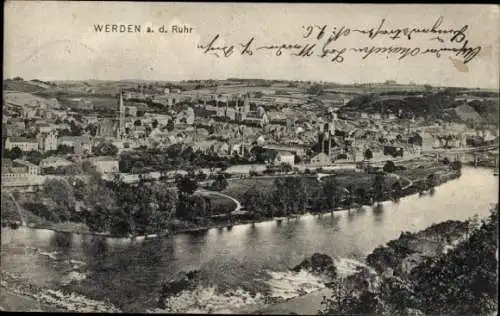 Ak Werden Essen im Ruhrgebiet, Totalansicht