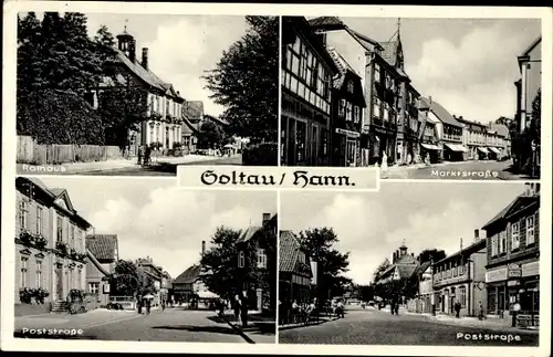 Ak Soltau in der Lüneburger Heide, Rathaus, Marktstraße, Poststraße