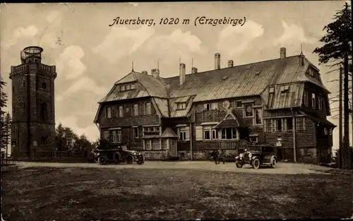 Ak Wildenthal Eibenstock im Erzgebirge Sachsen, Unterkunftshaus Auersberg, M. Teller