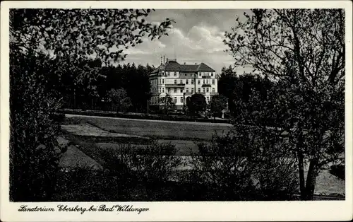 Ak Wenzigerode im Kellerwald, Sanatorium Ebersberg