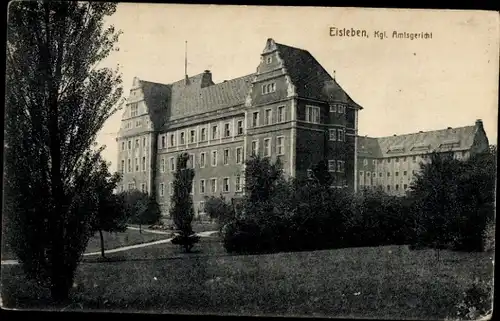 Ak Lutherstadt Eisleben, Königliches Amtsgericht