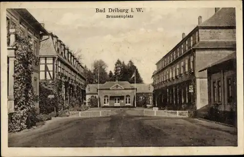 Ak Bad Driburg in Westfalen, Brunnenplatz