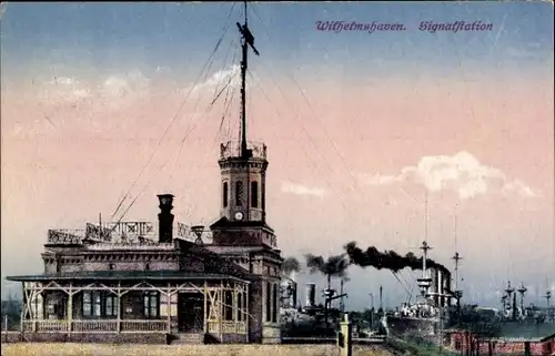Ak Wilhelmshaven in Niedersachsen, Signalstation