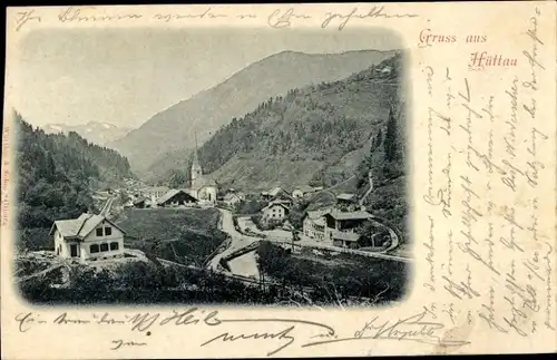 Ak Hüttau in Salzburg, Panorama