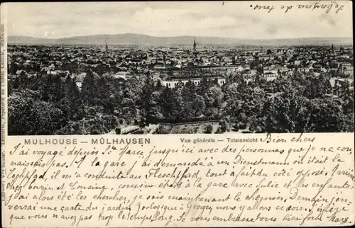 Ak Mulhouse Mulhouse Alsace Haut Rhin, Gesamtansicht