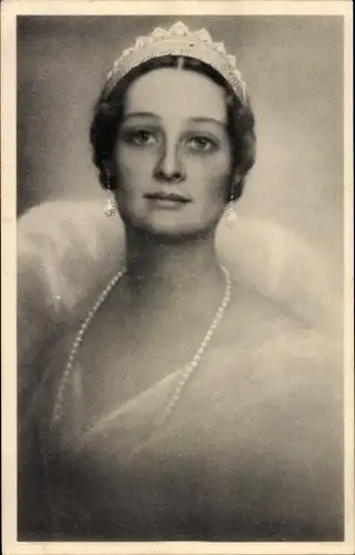 Ak Königin Astrid von Belgien, Portrait