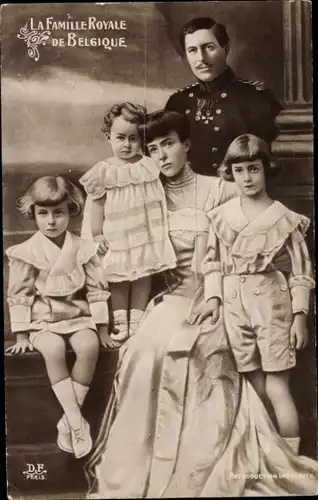 Ak König Albert I. von Belgien, Königin Elisabeth, Leopold, Charles, Marie