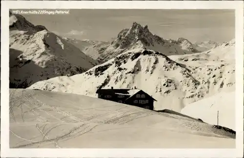 Ak Lech Vorarlberg Österreich, Ulmerhütte gegen Patteriol