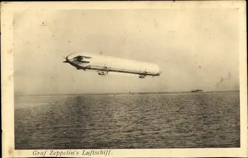 Ak Graf Zeppelin's Luftschiff