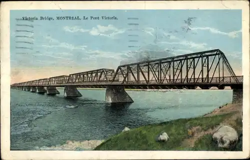 Ak Montreal Québec Kanada, Victoria Brücke