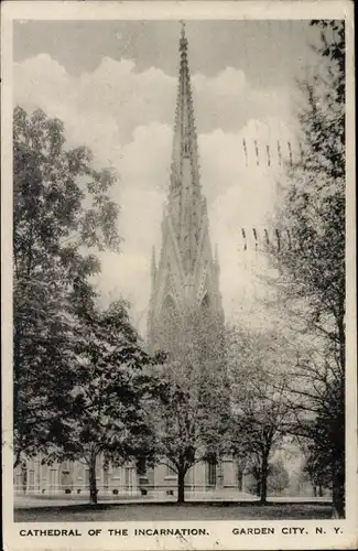 Ak New York City USA, Cathedral of the Incarnation, Episkopalkirche