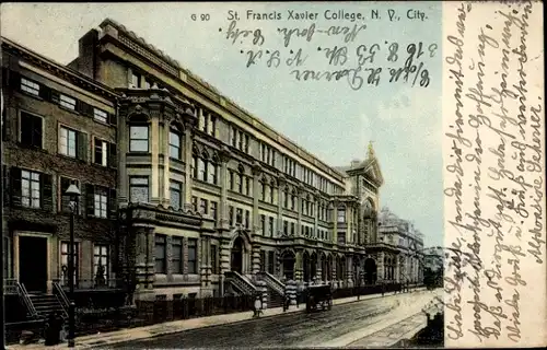 Ak New York City USA, St. Francis Xavier College