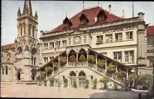 Ak Bern Stadt Schweiz, Rathaus, Kirche