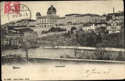 Ak Bern Stadt Schweiz, Bundeshaus