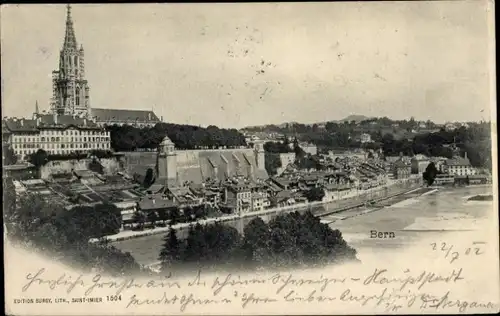 Ak Bern Stadt Schweiz, Gesamtansicht