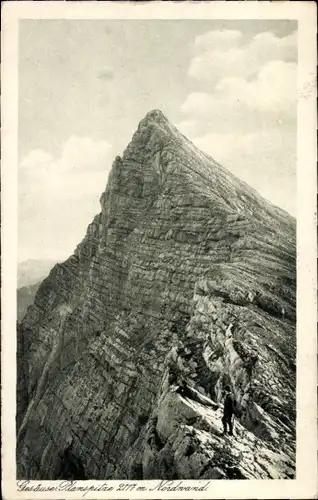 Ak Steiermark Österreich, Gesäuse Planspitze, Nordwand