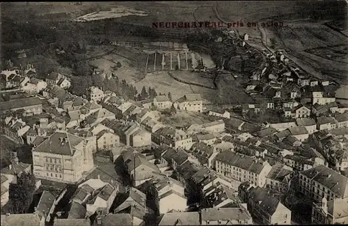 Ak Neufchâteau Wallonien Luxemburg, Luftbild