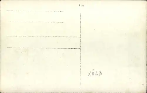 Foto Ak Köln am Rhein, Teilansicht bei Hochwasser
