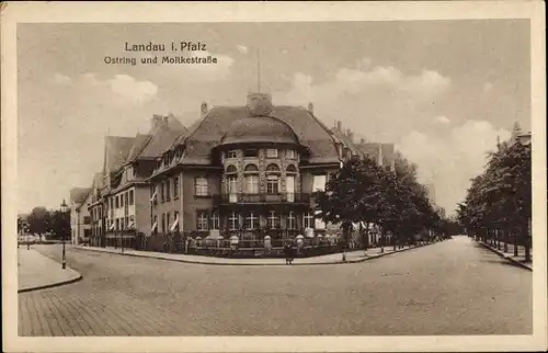 Ak Landau in der Pfalz, Ostring, Moltkestraße