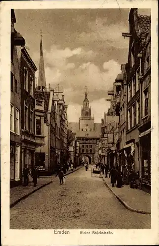 Ak Emden in Ostfriesland, Kleine Brückstraße