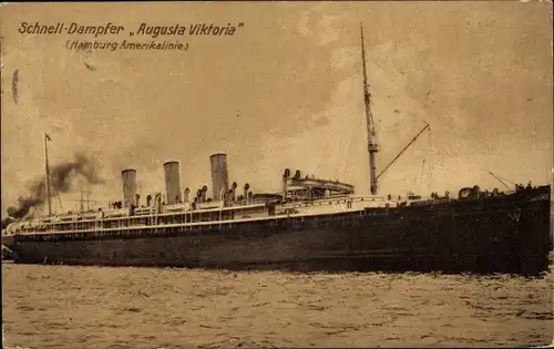 Ak Dampfer Augusta Viktoria, HAPAG