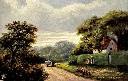 Künstler Ak Hayes Kent, Cottage