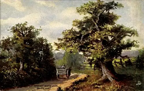 Künstler Ak Hayes Kent, Barnet Wood Lane