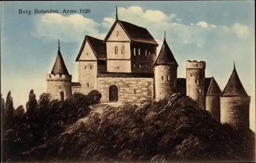 Ak Bolanden in der Pfalz, Burg anno 1620