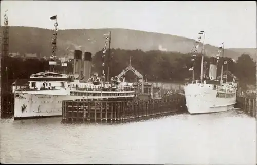 Foto Ak Seereise Stettin-Rügen, Schnelldampfer der Sassnitz Linie Stettin