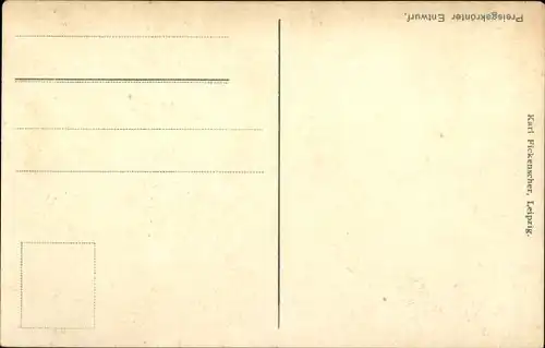 Künstler Ak Leipzig in Sachsen, 26. Mitteldeutsches Bundesschießen Leipzig 1911, W. Tell, Armbrust