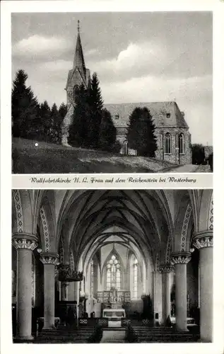 Ak Westerburg im Westerwald, Liebfrauenkirche, Katholische Wallfahrtskirche, Berg Reichenstein