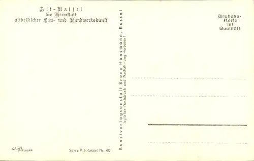 Ak Kassel in Hessen, Oberste Gasse, St. Martinskirche