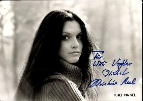Ak Schauspielerin Kristina Nel, Portrait, Autogramm