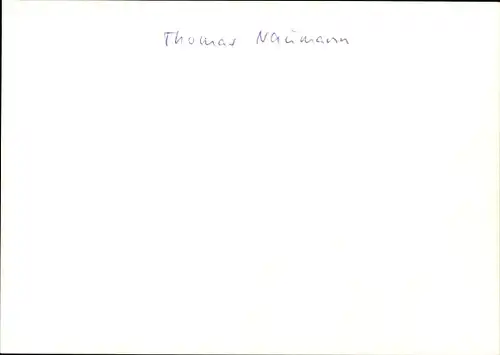 Ak Schauspieler Thomas Naumann, Portrait, Autogramm