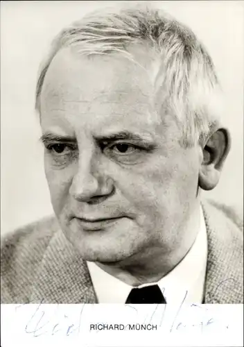 Ak Schauspieler Richard Münch, Portrait, Autogramm