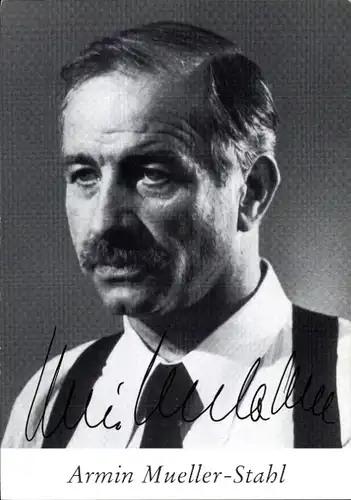Ak Schauspieler Armin Mueller-Stahl, Portrait, Autogramm