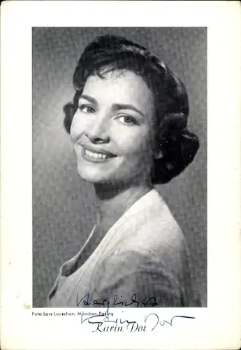 Ak Schauspielerin Karin Dor, Portrait, Autogramm