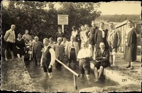 Foto Ak Bad Wörishofen im Unterallgäu, Kalte Quelle Dörschhausen