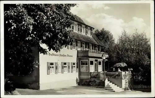 Ak Dornstetten im Schwarzwald Württemberg, Gasthaus-Pension Blume