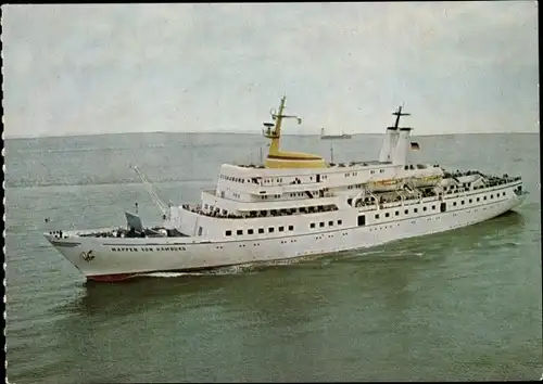 Ak Schiff Wappen von Hamburg, HADAG-Seetouristik