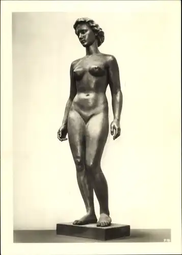 Ak Plastik von Adolf Abel, Frauenakt