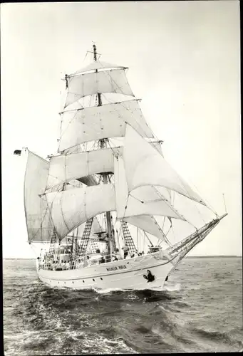 Ak Segelschulschiff Wilhelm Pieck