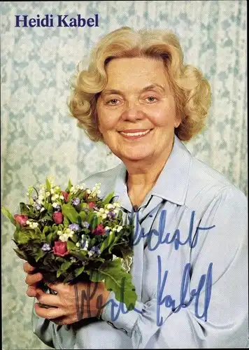 Ak Schauspielerin und Sängerin Heidi Kabel, Portrait, Autogramm