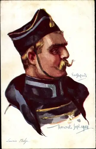 Künstler Ak Dupuis, Em., belgischer Lanzenreiter, belgischer Soldat