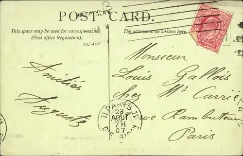 Ak London City England, Charing Cross Hotel, Strand