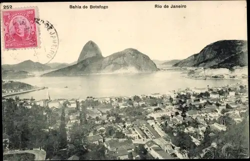 Ak Rio de Janeiro Brasilien, Bahia de Botafogo