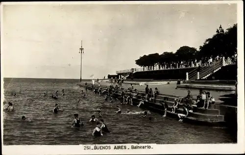 Ak Buenos Aires Argentinien, Balneario