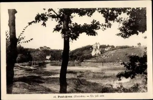 Ak Pont Aven Finistère, ein hübscher Ort